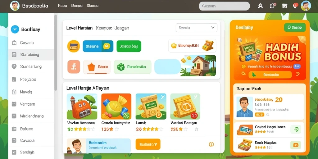 Fitur bonus menarik yang sering diperbarui.