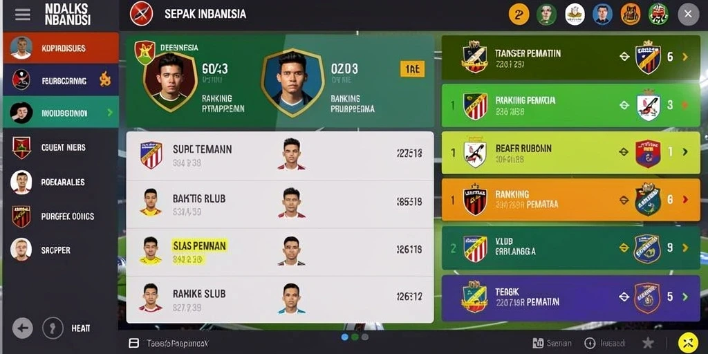 Tangkapan layar dari leaderboard yang menunjukkan peringkat pemain.