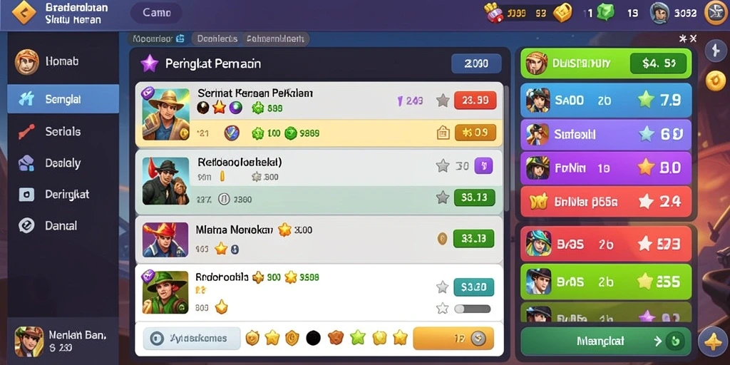 Pengaturan karakter yang unik dan menarik.