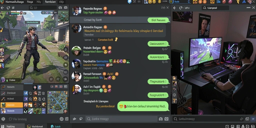 Fitur komunitas interaktif dengan pemain lain.